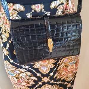 Vintage Stefano Bravo croc crossbody  bag